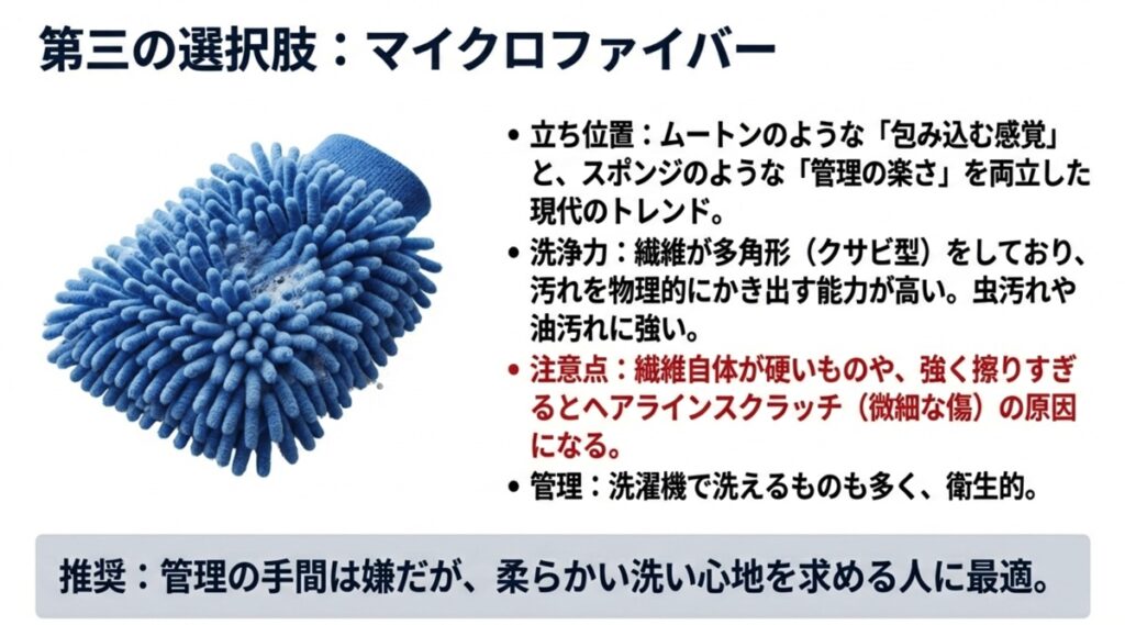 第3の選択肢マイクロファイバークロスの洗浄力と特徴