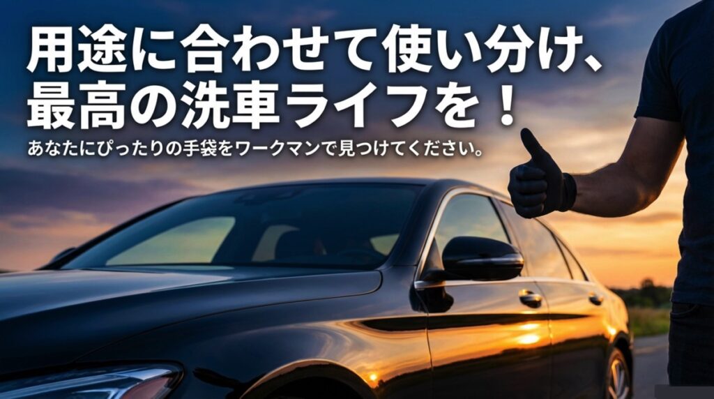 用途に合わせて使い分け最高の洗車ライフを楽しむ