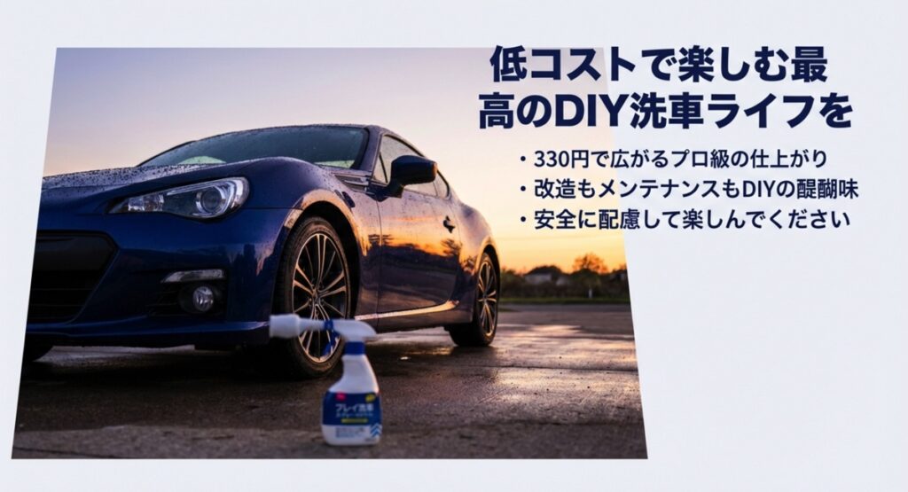 低コストで楽しむDIY洗車ライフのまとめ