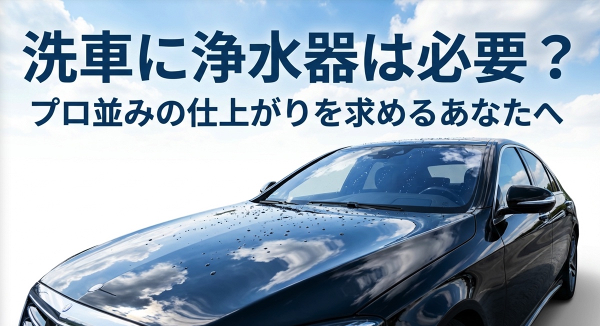 洗車に浄水器は必要？純水器のおすすめと自作やデメリット