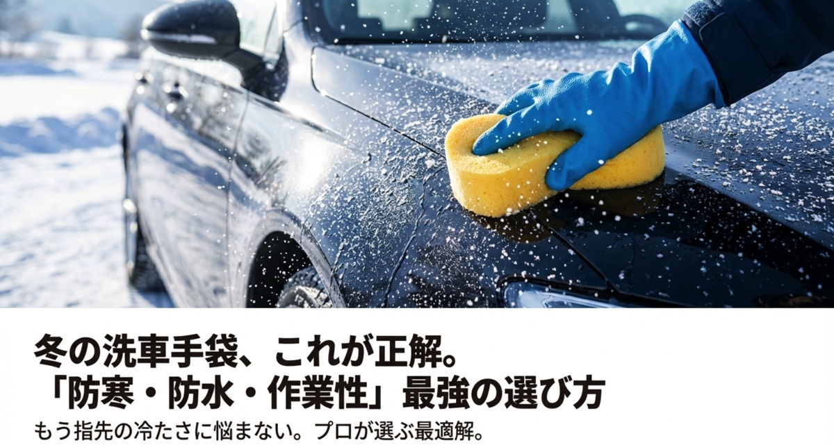 冬の洗車手袋はこれが正解！テムレスとワークマンで最強防寒