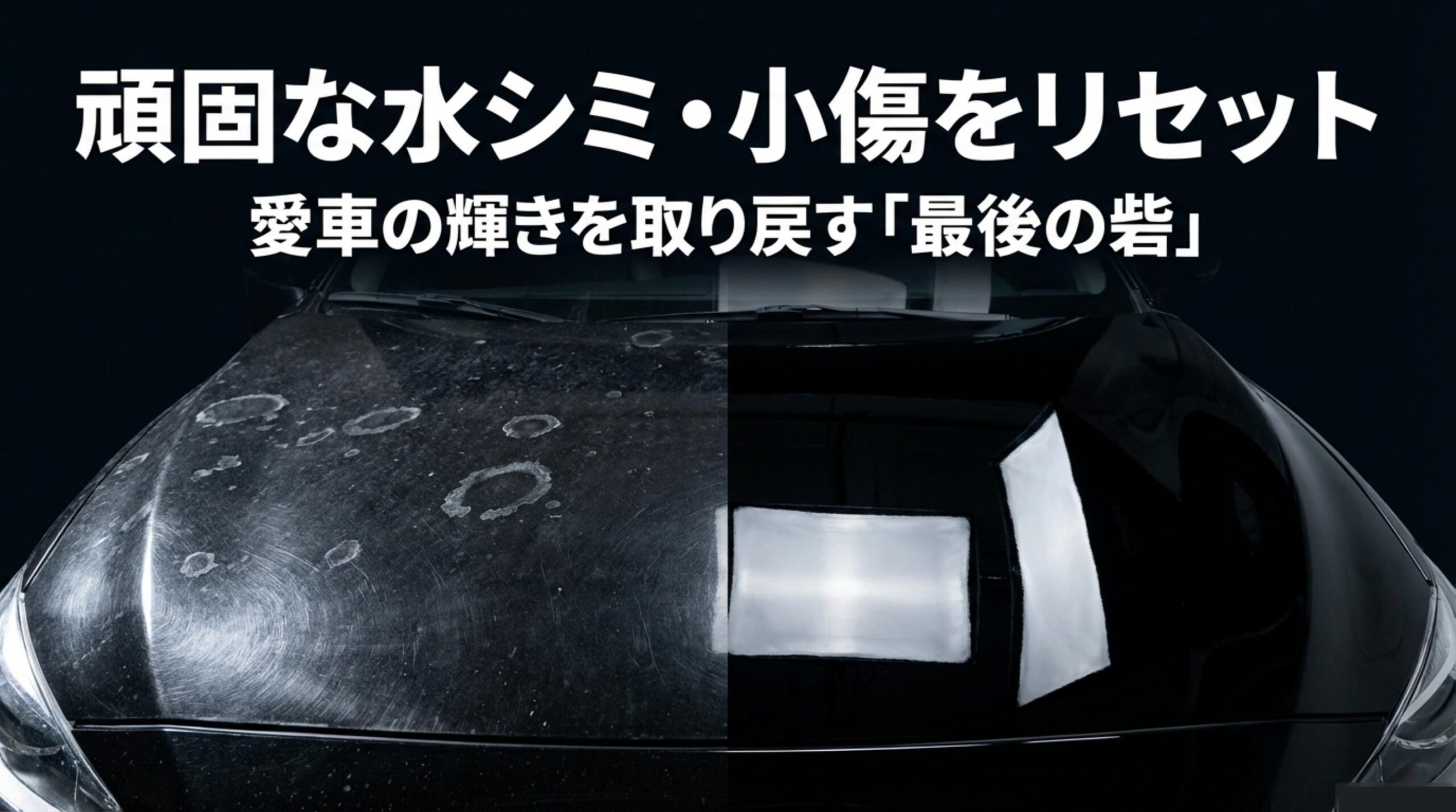 ディープベースで頑固な水シミや小傷をリセットし愛車の輝きを取り戻す