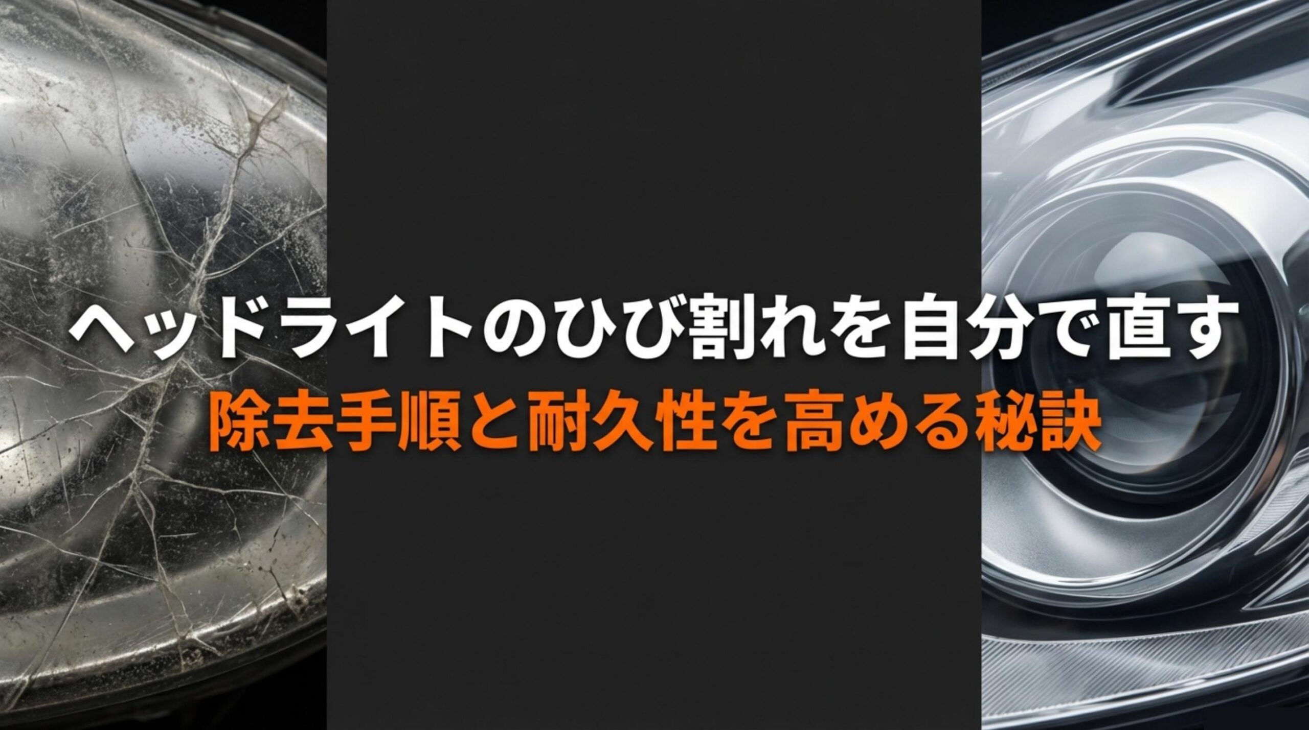ヘッドライトのひび割れを自分で直す除去手順と耐久性を高める秘訣