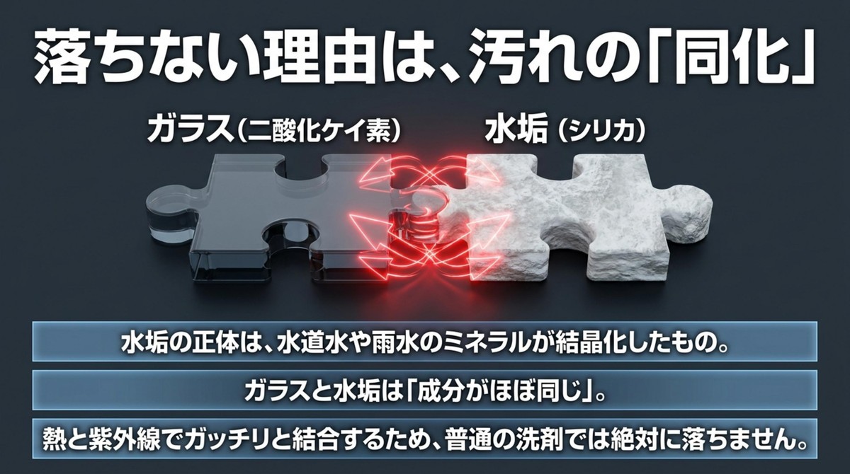 落ちない理由は、汚れの「同化」 [cite: 5]