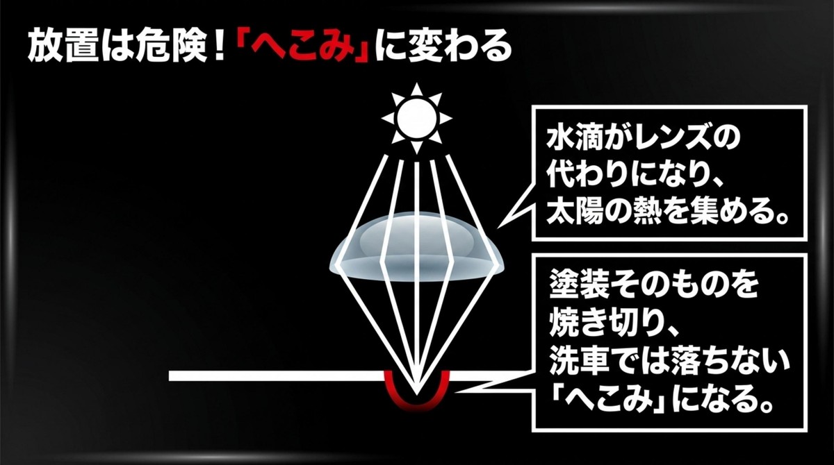 放置は危険！へこみに変わる [cite: 15]