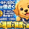 キイロビン ゴールドとゴールドPROの価格差と選び方のポイントを示すイラスト
